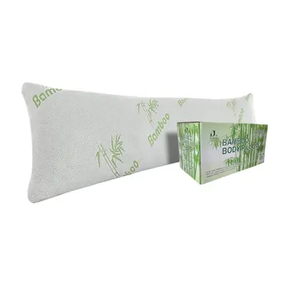DreamField Linen Bamboo Body Pillow Cooling Memory Foam Long Pillow