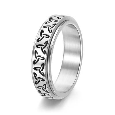Rotatable Stainless Steel Finger Ring