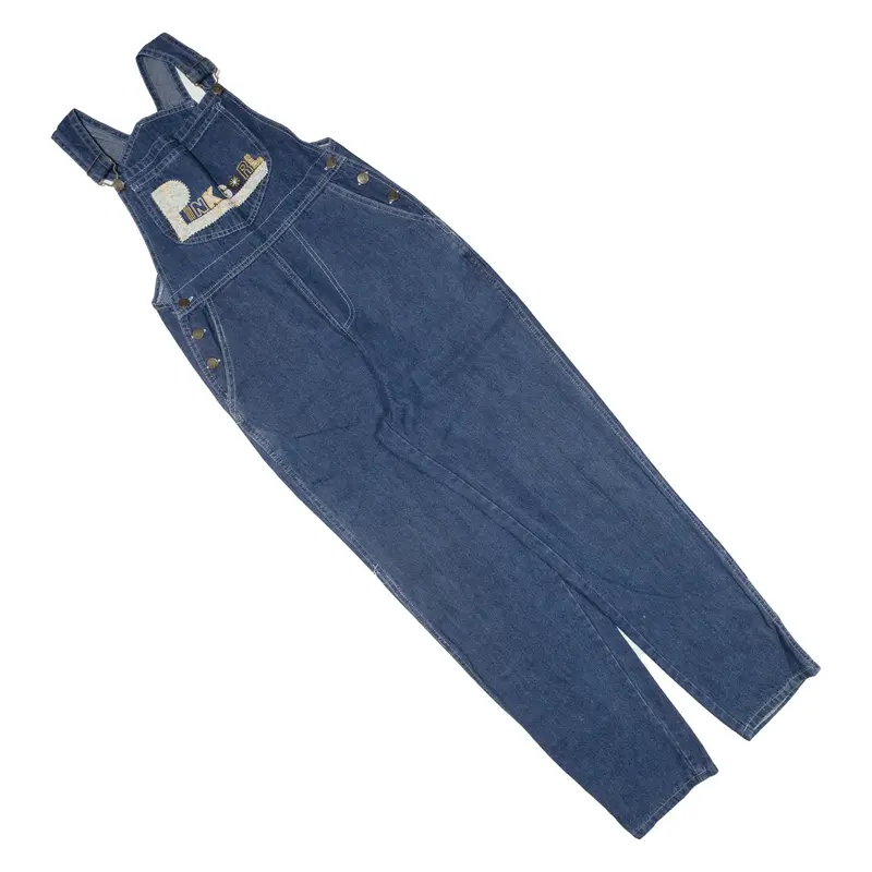 Girls Dungarees Blue Regular Denim 15-16Y W28 L28