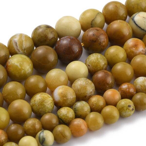 Natural Yellow Opal Beads