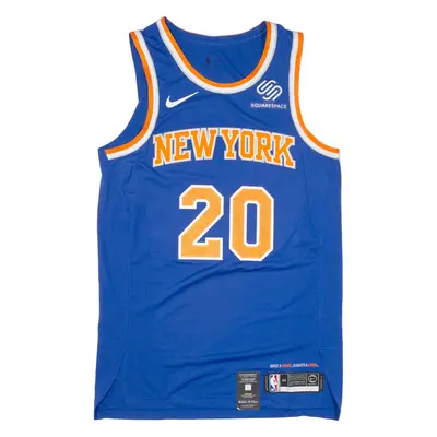 NBA New York 20 Signed USA Jersey Blue Sleeveless Mens M