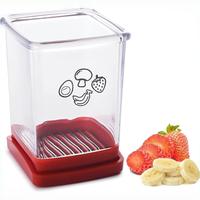 Modern Fruit Slicer Cup, 1 Piece Stainless Steel Vegetable & Fruit Cutter, Durable Vegetable Slicer, Fruit & Vegetable Utensi...