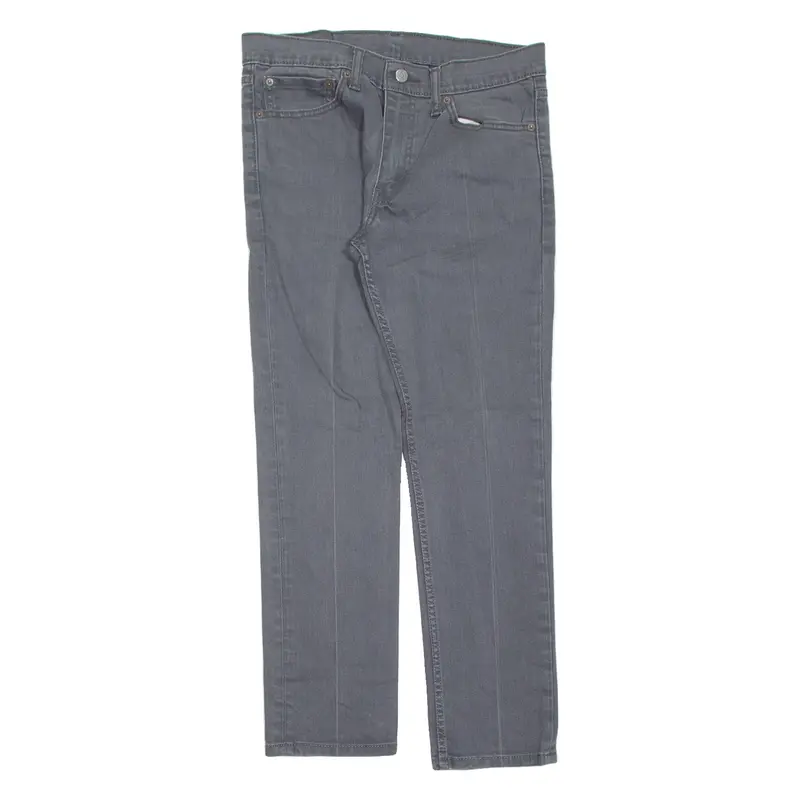 LEVI'S 511 Jeans Mens Grey Slim Straight Charcoal Wash W32 L29