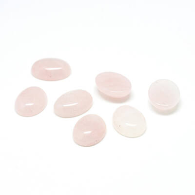 Natural Rose Quartz Gemstone Cabochons