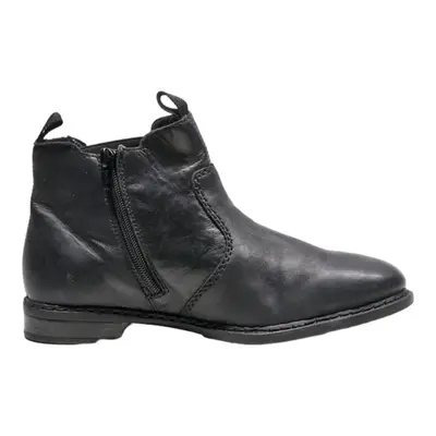 RIEKER Chelsea Boots Black Leather Womens UK 5