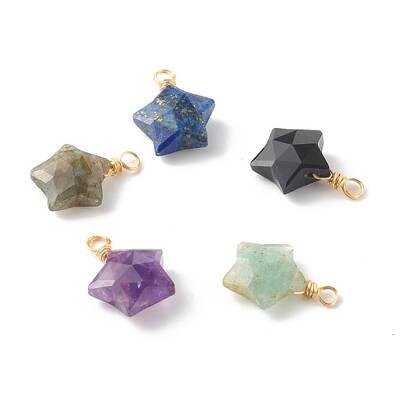 Natural Mixed Gemstone Charms