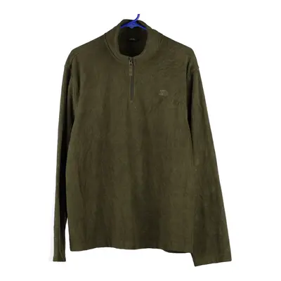 Starter 1/4 Zip - Large Green Polyester