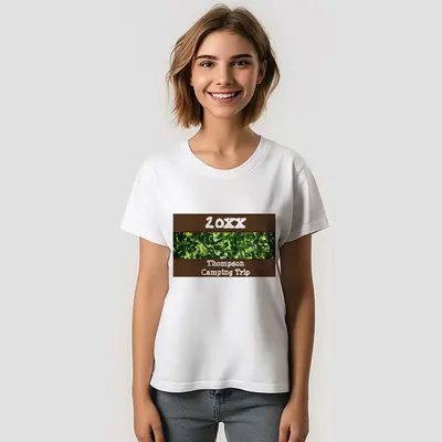 Family Camping Trip Green Summer Reunion T-Shirt