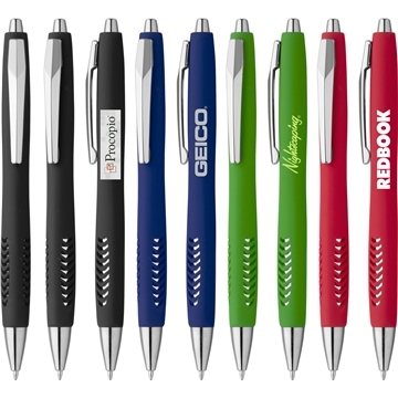 100 Customized Magnolia Soft Touch Ballpoint Pen - Ergonomic & ...
