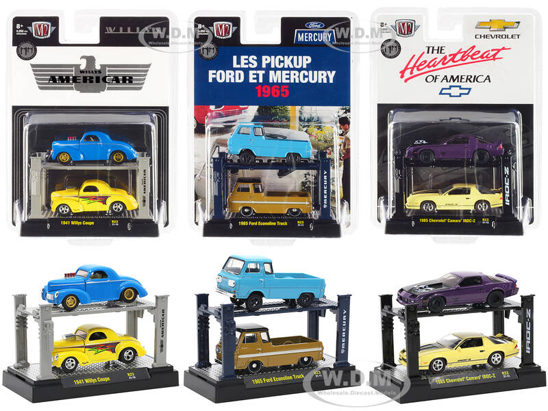 Auto Lifts Set of 6 pieces Series 23 Limited Edition to 6050 pieces Worldwide 1/64 Diecast Model Cars by M2 Machines
