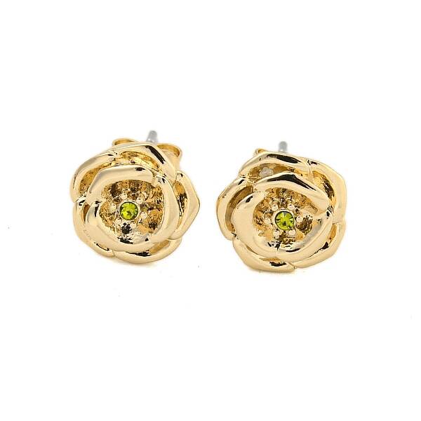 Brass Micro Pave Cubic Zirconia Ear Studs