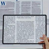 Super-slim Magnifying Glass, 1 Count Portable Magnifying Glass, Perfect for Students, Office Stationery & Supplies,  Flexible...