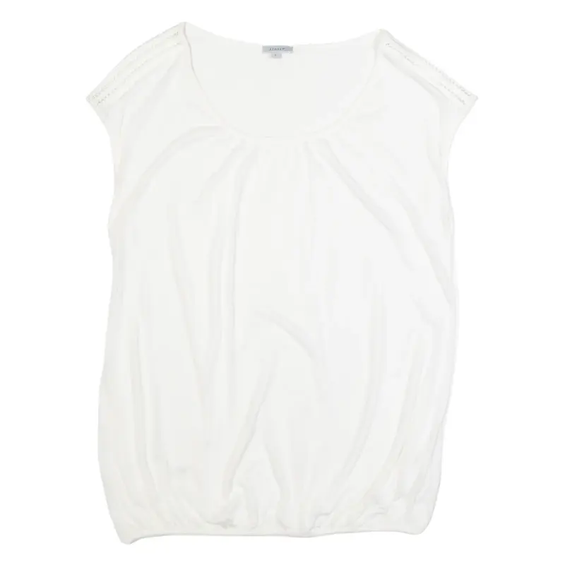 JIGSAW Womens Top White Sleeveless S