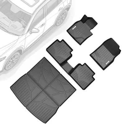 OEDRO Floor Mats Cargo Liner Fit for Mazda CX-50 2024 2023 TPE Floor Liners Set CX50 All Weather Guard Waterproof Front & 2nd...
