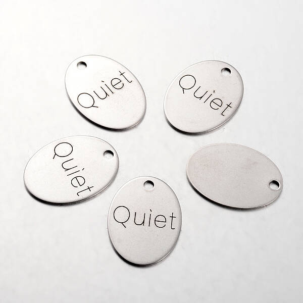 Non-Tarnish Spray Painted Stainless Steel Pendants