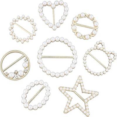 8Pcs 8 Styles Alloy Buckles