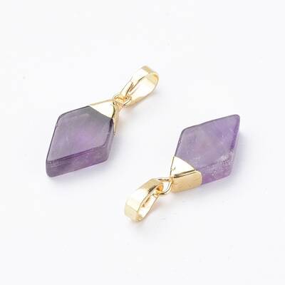 Natural Amethyst Pendants