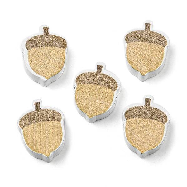 Painted Autumn Wood Beads