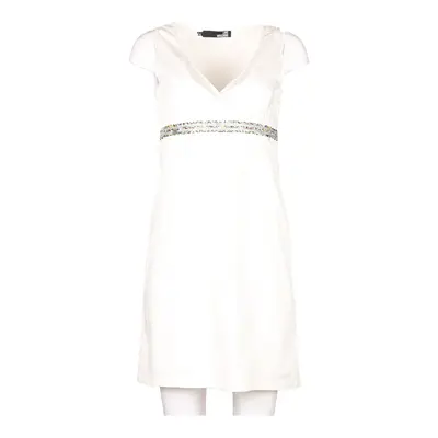 Love Moschino Midi Dress - Small White Cotton