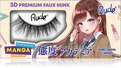 Rude Cosmetics Manga Collection 3D Premium Kirei-Sama False Eyelashes 2 Pieces