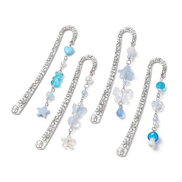 Tibetan Style Alloy Hook Bookmarks