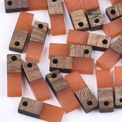 Resin & Walnut Wood Pendants