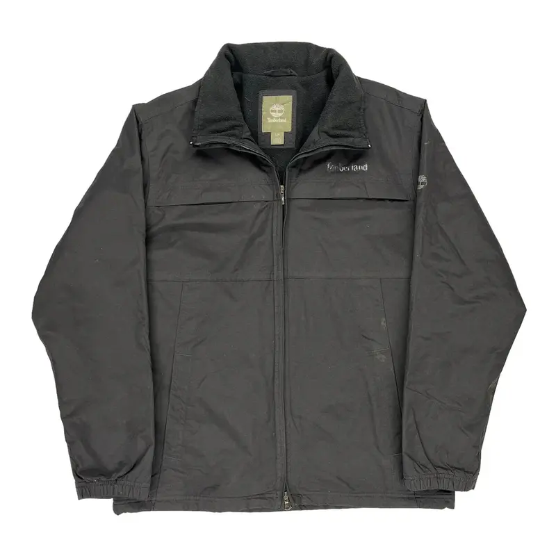 Timberland Jacket - Large Black Polyester | Size: large