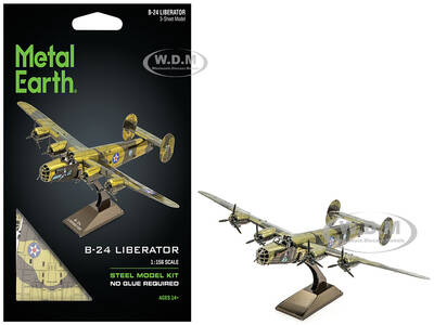 Model Kit Consolidated B-24 Liberator Bomber Aircraft Diamond Lil United States Army Air Forces (Challenging Difficulty) Stee...