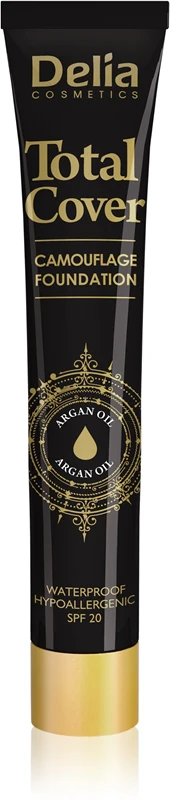 Delia Cosmetics Total Cover Waterproof Foundation Spf 20 Color 55 Naturale 25 G