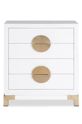 White Metal 4-Drawer Chest | Liang & Eimil Otium