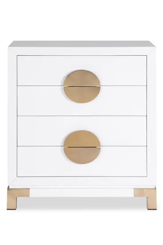 White Metal 4-Drawer Chest | Liang & Eimil Otium