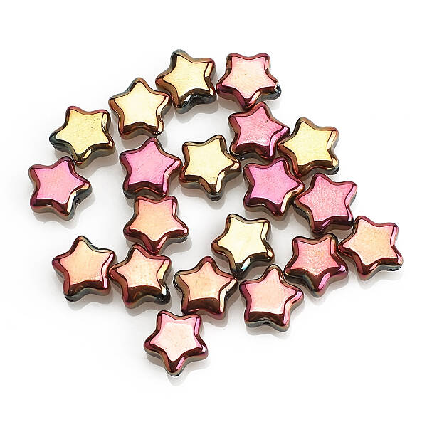 Electroplate Opaque Glass Beads