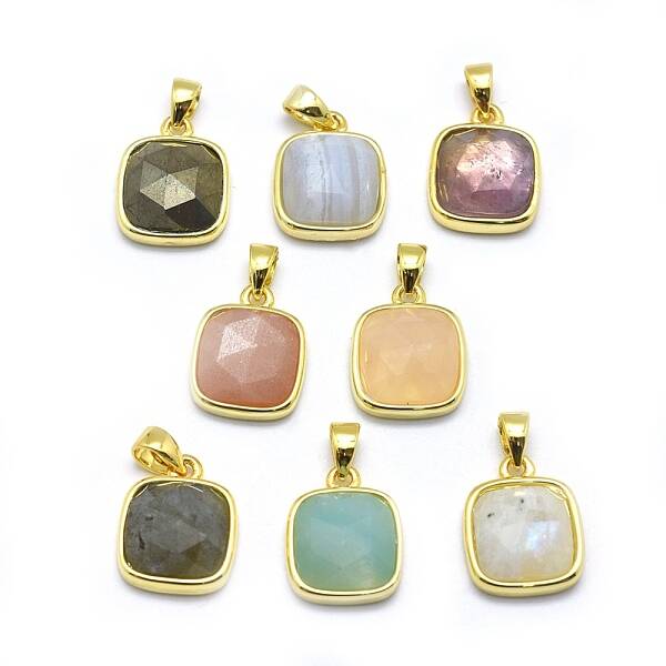 Natural Mixed Stone Pendants