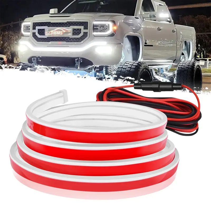 DIBMS 71  High Brightness car Hood Gap LED Strip, LED Car Ambient Light,Dynamic Scan Activated Design, Daytime Driving Kits...