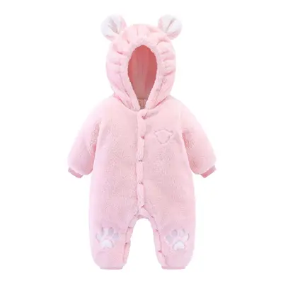 Newborn Baby Onesies Baby Clothes Romper Baby Quilted | Color: Pink | Child size: 73cm