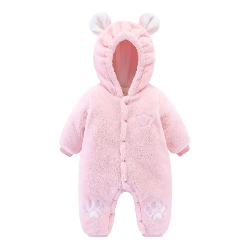 Newborn Baby Onesies Baby Clothes Romper Baby Quilted | Color: Pink | Child size: 73cm