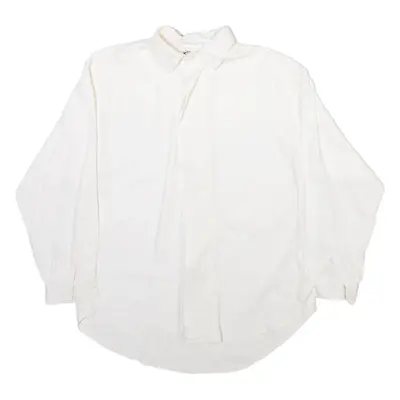 COORDINATES Mens Plain Shirt White Long Sleeve S
