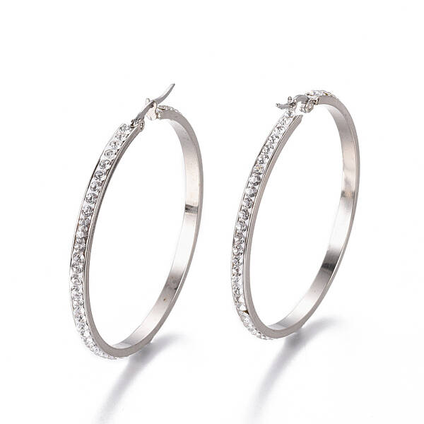 304 Stainless Steel Big Hoop Earrings