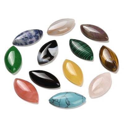 Natural & Synthetic Mixed Gemstone Cabochons