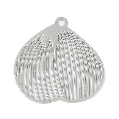 Iron Etched Metal Embellishments Pendants