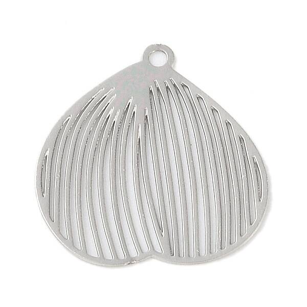 Iron Etched Metal Embellishments Pendants