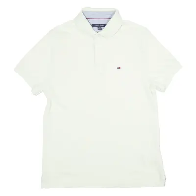 TOMMY HILFIGER Mens Polo Shirt Yellow XS