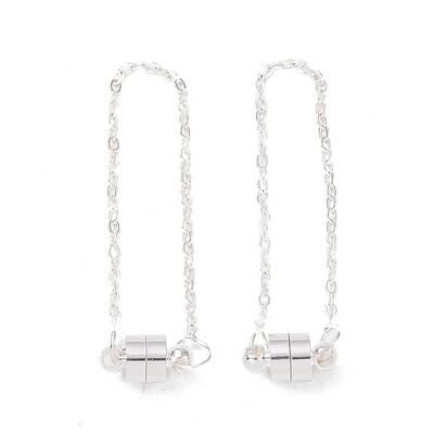 Brass Magnetic Clasp with Cable Safety Chain