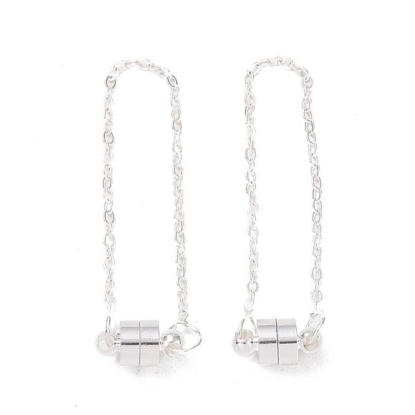 Brass Magnetic Clasp with Cable Safety Chain