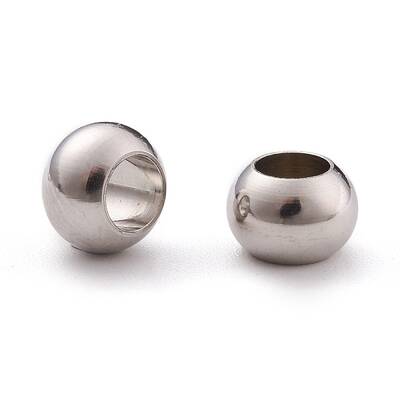 Tarnish Resistant 304 Stainless Steel Rondelle Beads