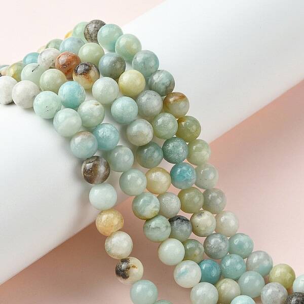 Natural Flower Amazonite Beads Strands