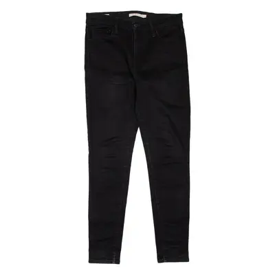 LEVI'S 720 High Rise BIG E Womens Jeans Black Slim Skinny W28 L28