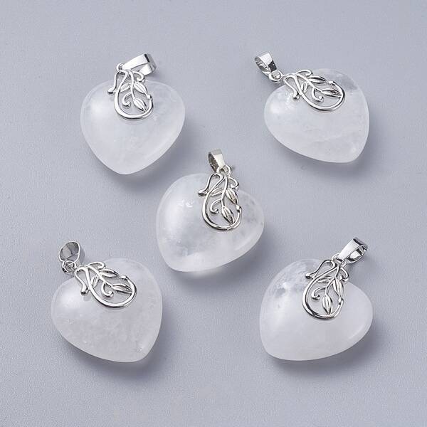 Natural Quartz Crystal Pendants
