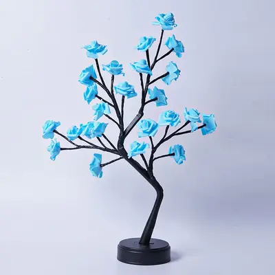 Table Lamp Flower Tree Rose Lamps Fairy Desk Night Lights USB Operated Gifts For Wedding Valentine Christmas Decoration | Lig...