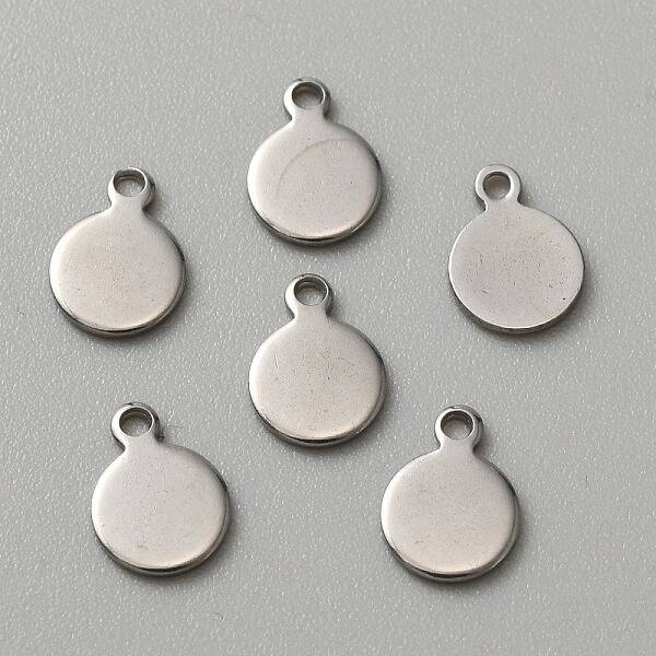 304 Stainless Steel Blank Charms